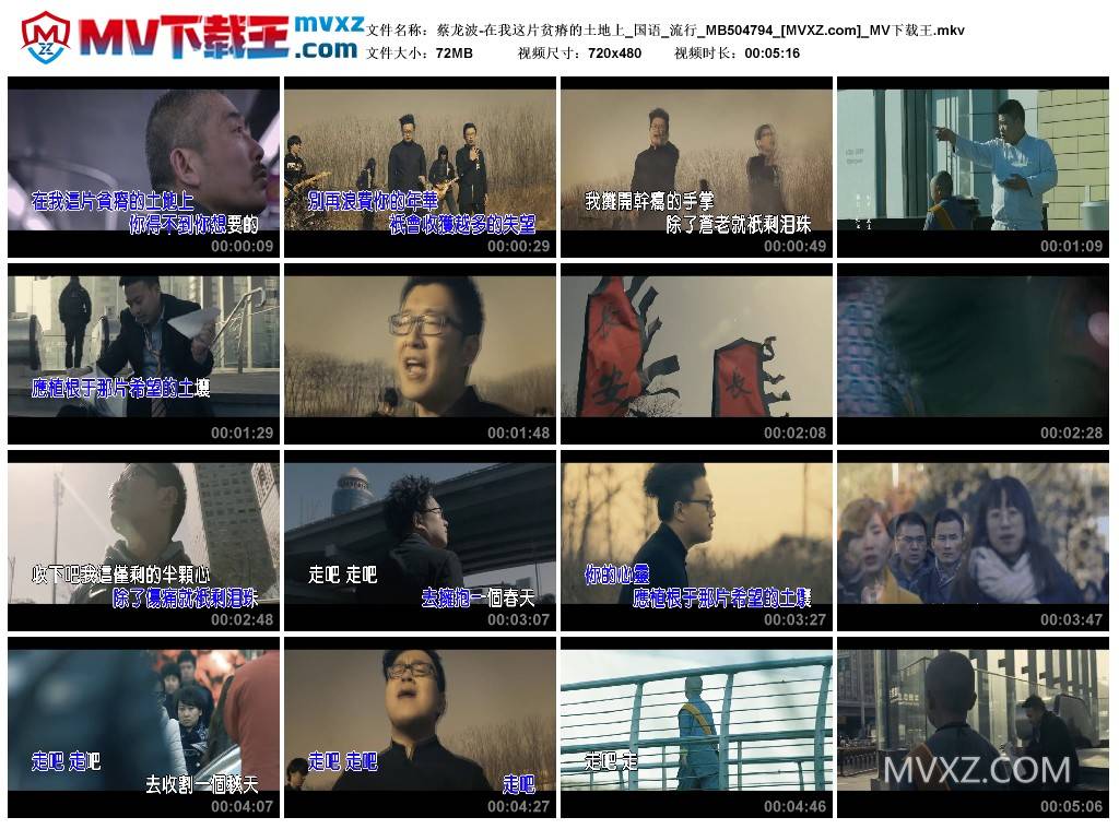 蔡龙波-在我这片贫瘠的土地上_国语_流行_MB504794